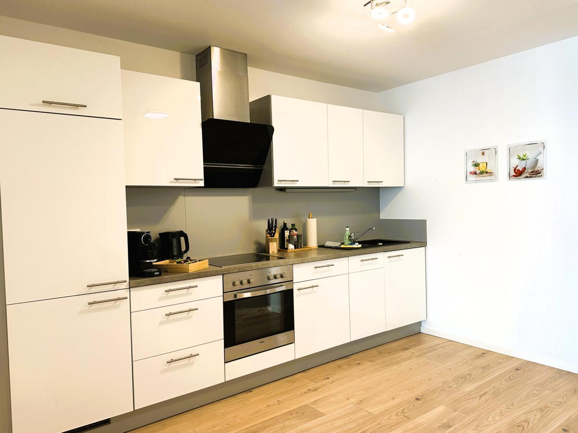Bohnapartments - Nordkap-Suiten - Gratis Parkplatz - Moderner Neubau - Erdgeschoss - Fussbodenheizung 埃尔福特 外观 照片