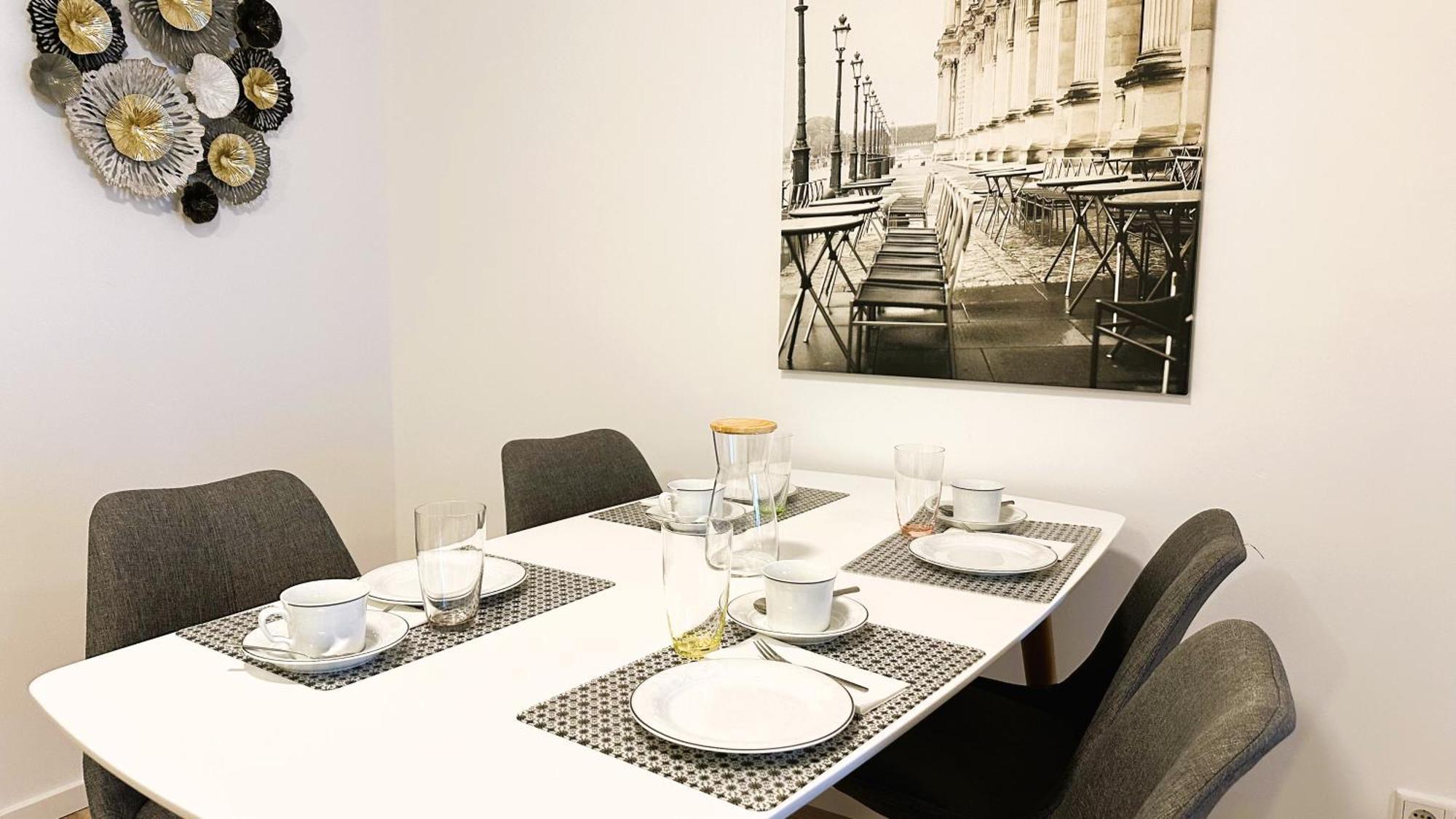 Bohnapartments - Nordkap-Suiten - Gratis Parkplatz - Moderner Neubau - Erdgeschoss - Fussbodenheizung 埃尔福特 客房 照片