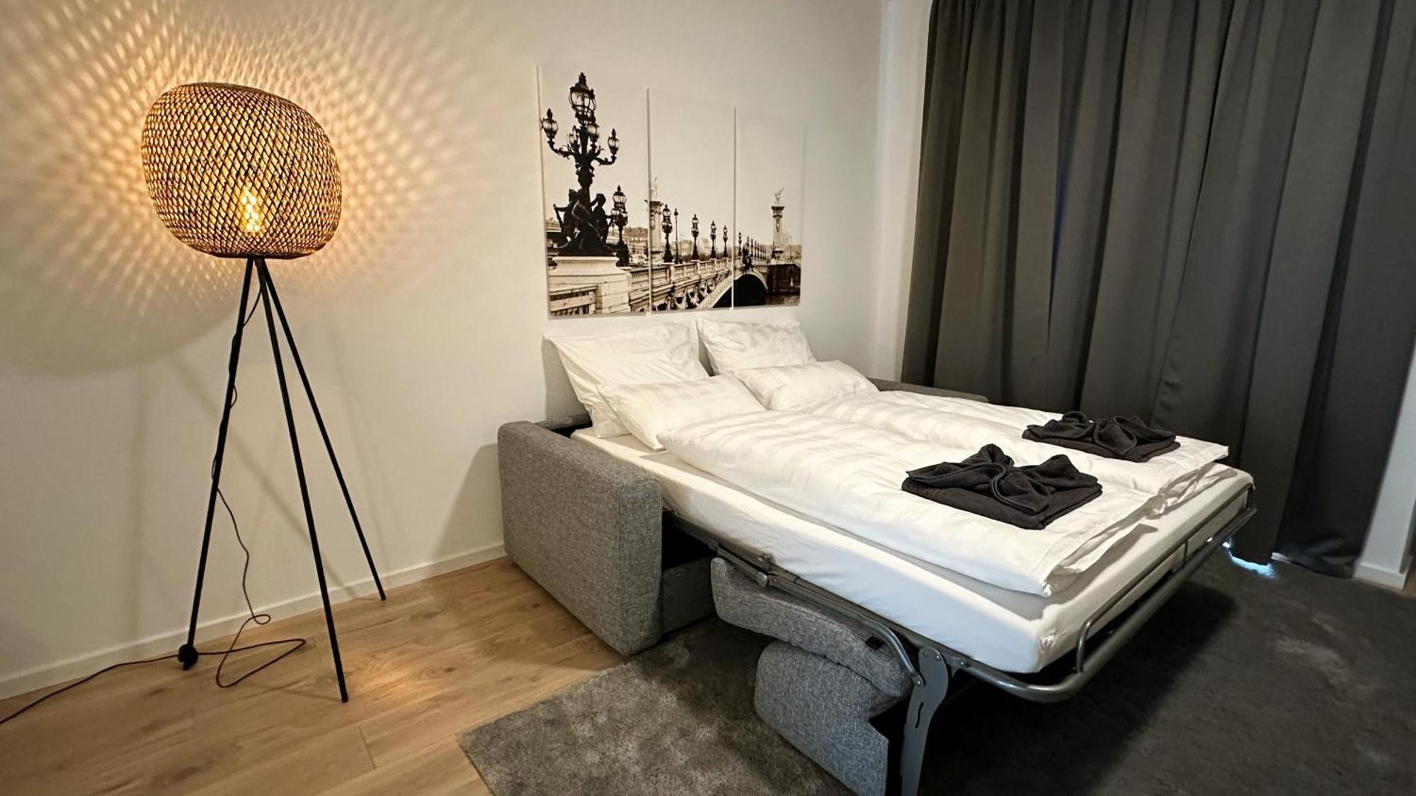 Bohnapartments - Nordkap-Suiten - Gratis Parkplatz - Moderner Neubau - Erdgeschoss - Fussbodenheizung 埃尔福特 客房 照片