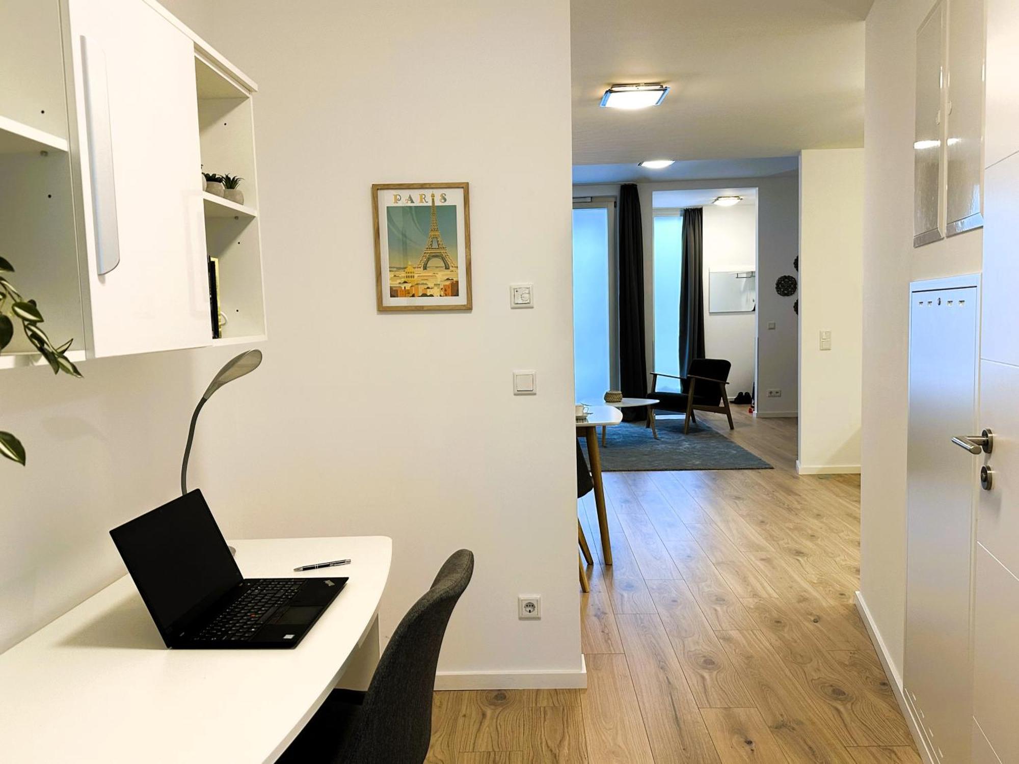 Bohnapartments - Nordkap-Suiten - Gratis Parkplatz - Moderner Neubau - Erdgeschoss - Fussbodenheizung 埃尔福特 客房 照片