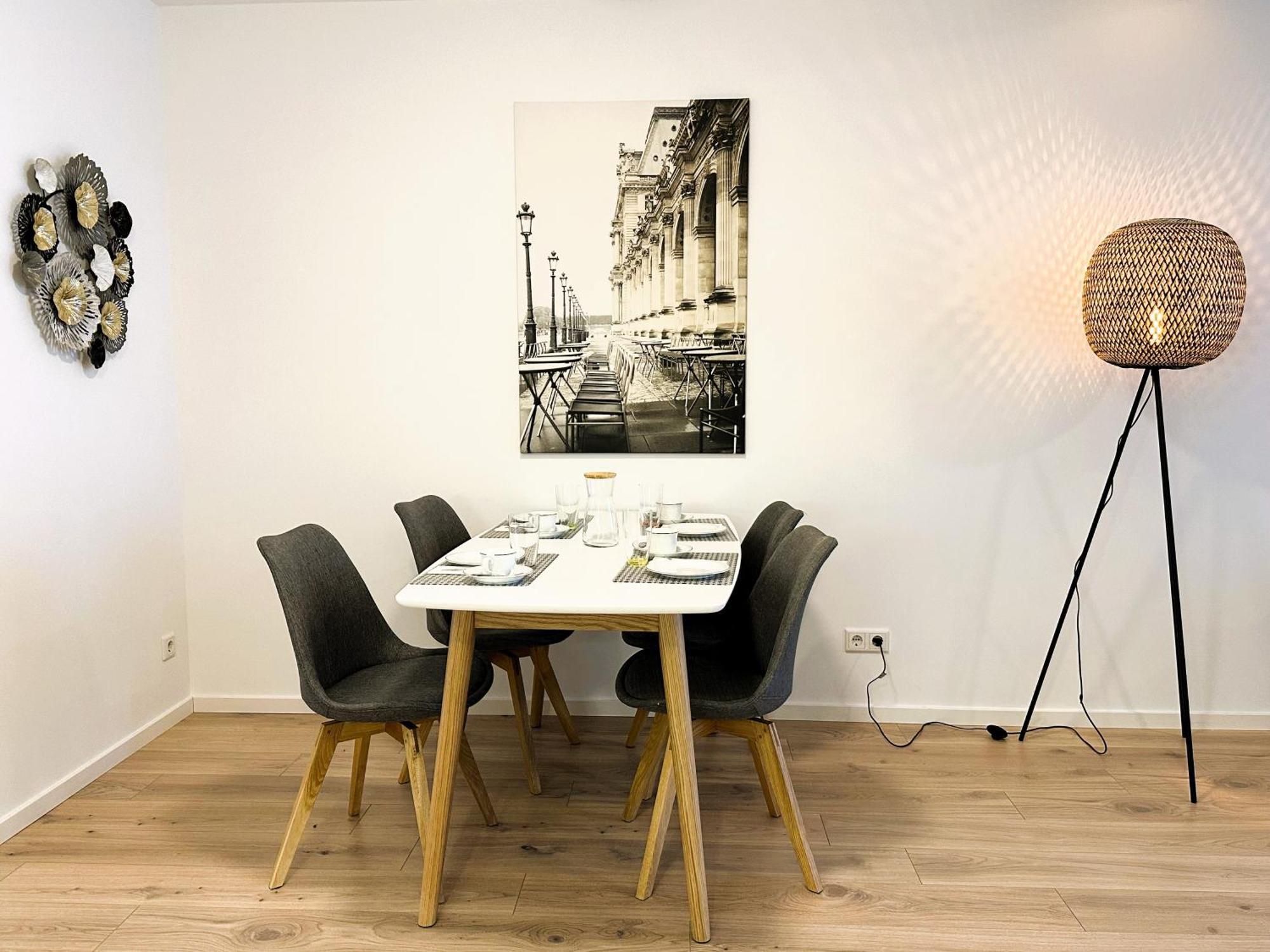 Bohnapartments - Nordkap-Suiten - Gratis Parkplatz - Moderner Neubau - Erdgeschoss - Fussbodenheizung 埃尔福特 外观 照片