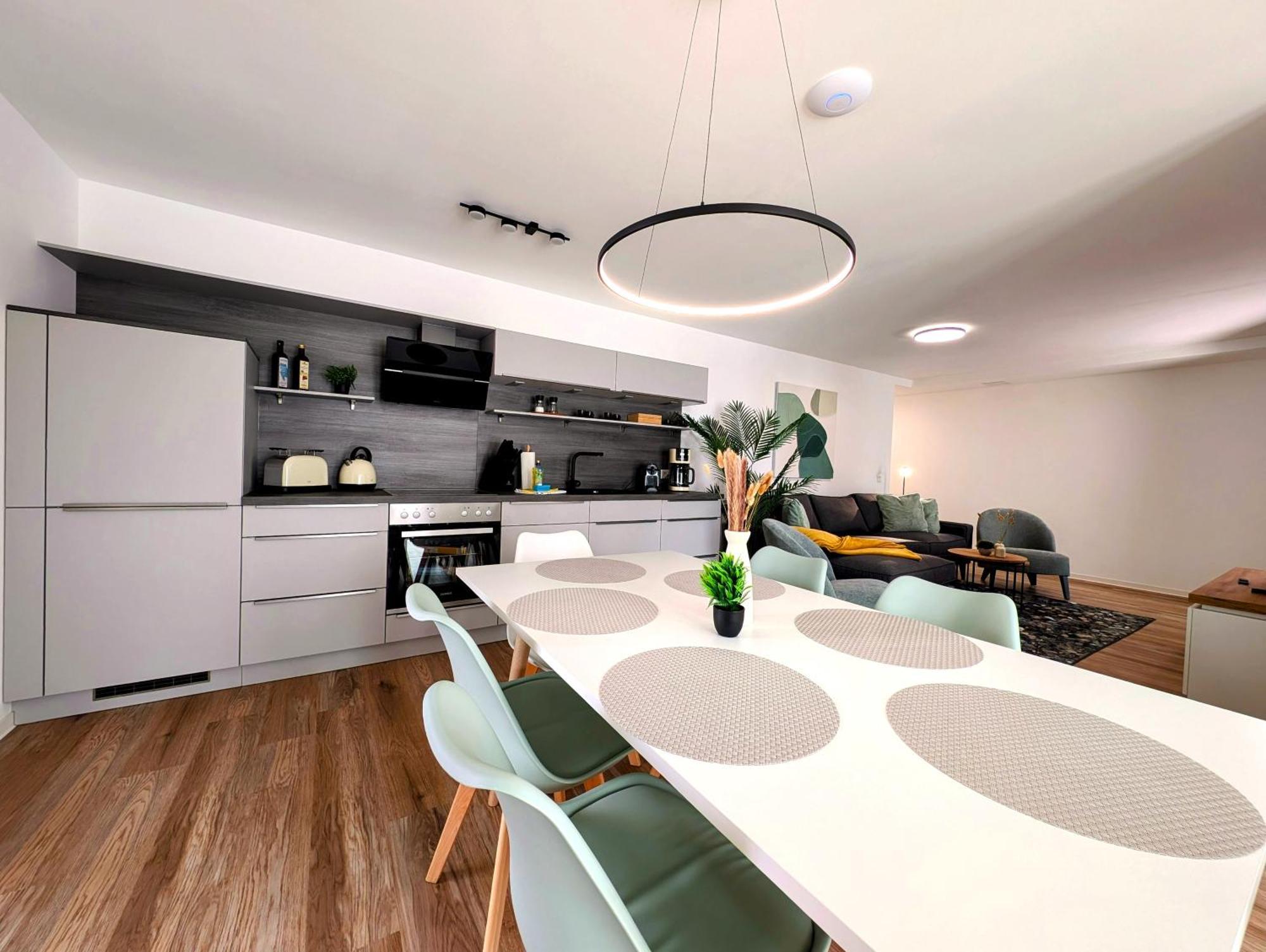 Bohnapartments - Nordkap-Suiten - Gratis Parkplatz - Moderner Neubau - Erdgeschoss - Fussbodenheizung 埃尔福特 外观 照片