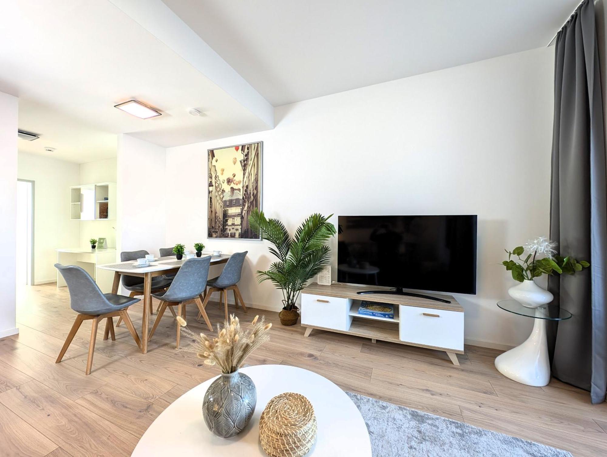 Bohnapartments - Nordkap-Suiten - Gratis Parkplatz - Moderner Neubau - Erdgeschoss - Fussbodenheizung 埃尔福特 外观 照片