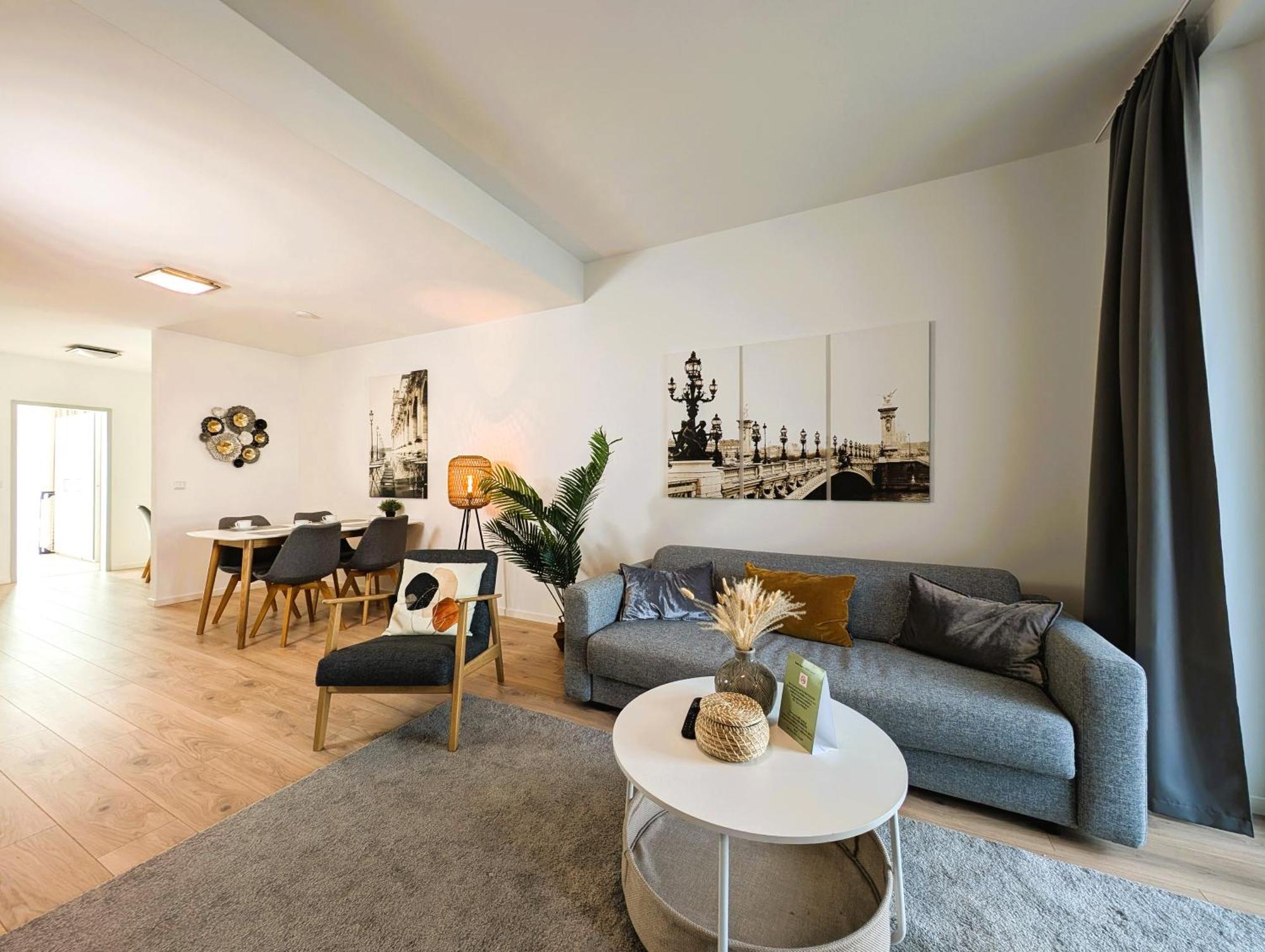 Bohnapartments - Nordkap-Suiten - Gratis Parkplatz - Moderner Neubau - Erdgeschoss - Fussbodenheizung 埃尔福特 外观 照片